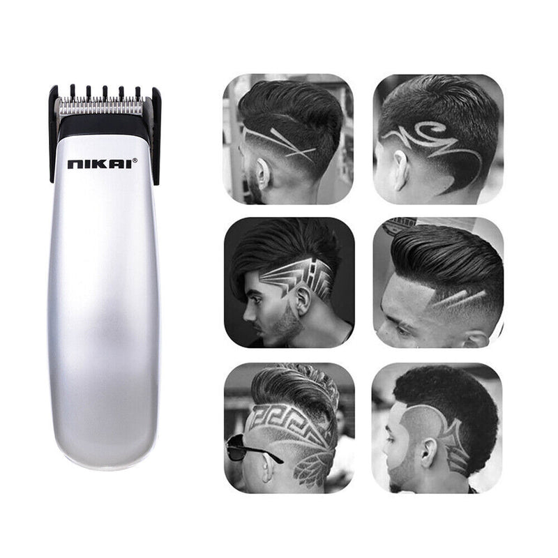 Battery Powered Hair Clipper Professional Home Barber Electric Trimmer Cutter