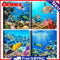 4 Panels Sea Life Oil Paint By Numbers Kits Canvas Drawing DIY Coloring Picture