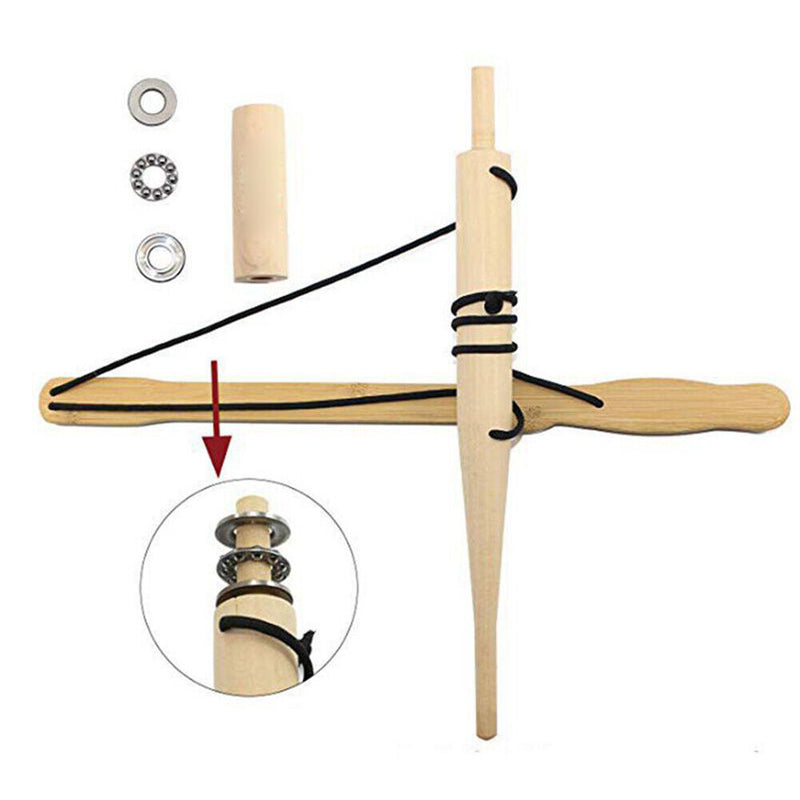 Portable Bow Drill Friction Fire Starter Make Fire Drilling Tool Kit for Ou