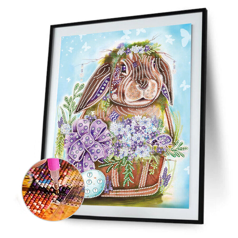 DIY Animal Partial Special Shape Drill Diamond Painting Picture Decor Handmade