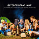 LED Solar Camping Lantern USB Rechargeable Collapsible Tent Lamp (Black) Newly