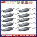 10pcs Metal Fishing Lures Bass CrankBait Spoon Crank Bait Tackle