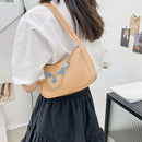 Retro Butterfly Chain PU Leather Shoulder Underarm Bag Women Casual Small P