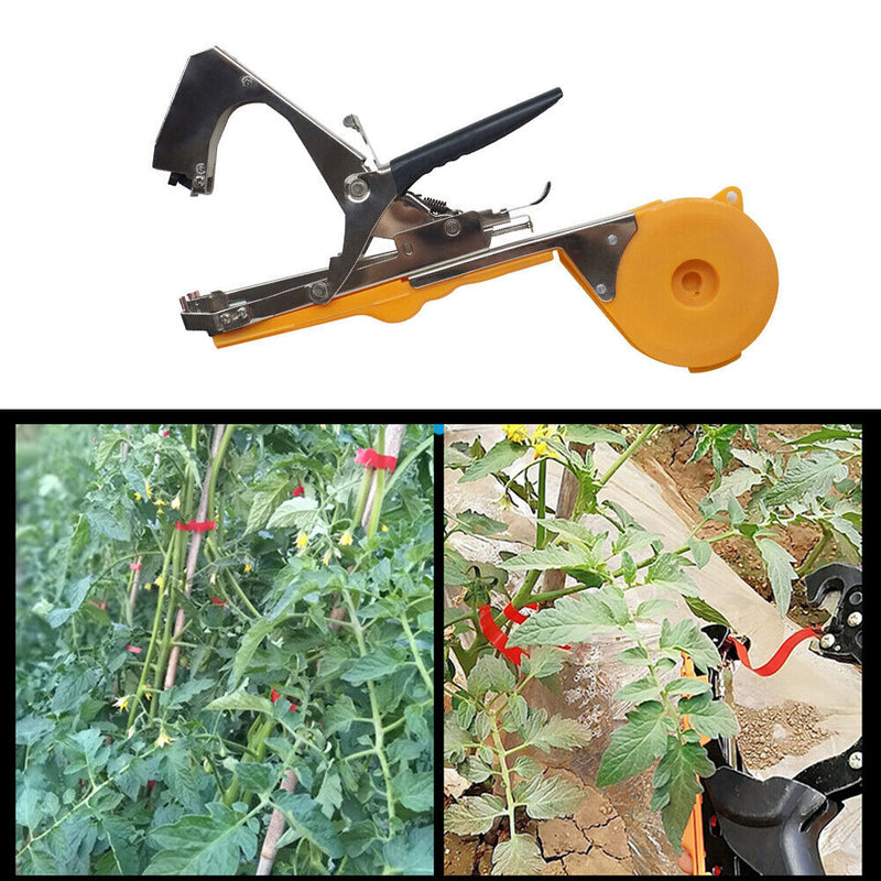 Tying Machine Grape Tomato Plant Branch Hand Binding Garden Tools (Yellow) Newly