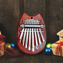 8 Keys Mini Kalimba Portable Wooden Finger Harp Thumb Piano Musical Instrumen