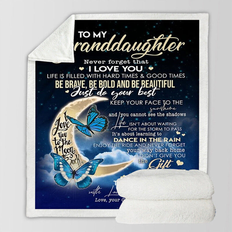 Letter Print Fleece Throw Blanket for Bed Sofa Couch Cozy Bedding Outlet Quilts