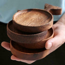 Seasoning Sauce Dish Wooden Flavored Vinegar Snack A Tableware Charm Plate T9F8