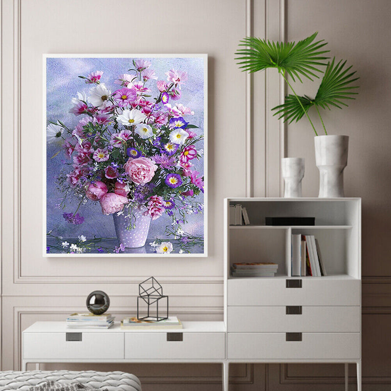 5D Diamond Painting Kit Bouquet Full Round Drill DIY Wall Crafts Mosaic Pictu