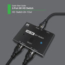 HDMI 2.1 Compatible Switch 2 in 1 out for PS5 PS4 Xbox TV Monitor Projector