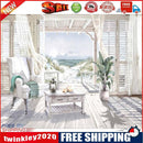Balcony Sea View Paint By Numbers Kit DIY Frameless Art Picture On Canvas