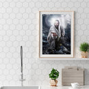 Men 5D DIY Full Round Diamond Painting Living Room Wall Picture Home Decorati