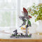 Metal Painted Flower Fairy Statue Outdoor Landscaping Angel Girl Sculpture Newly