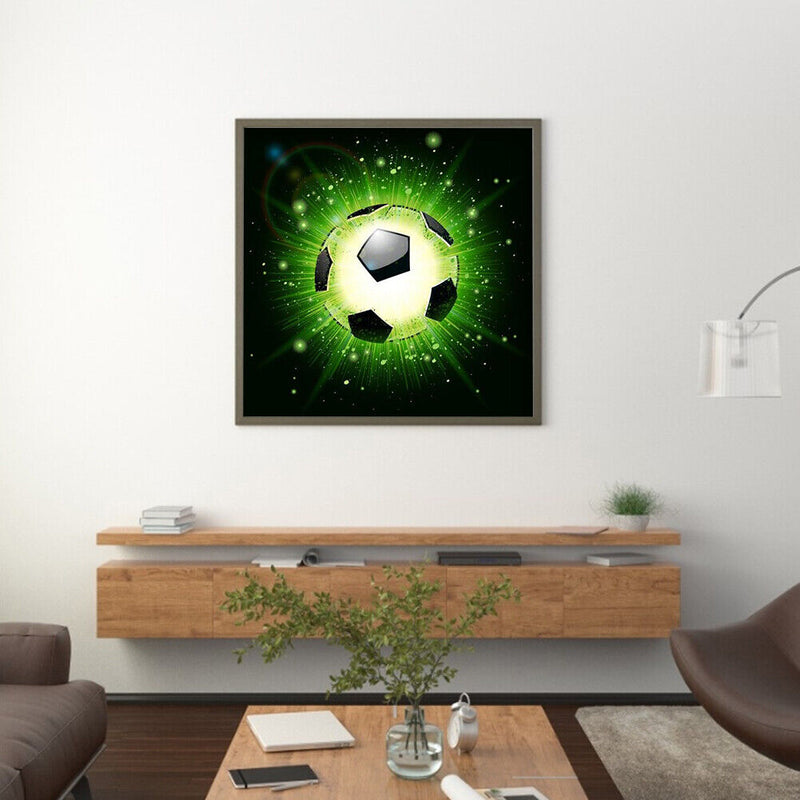 5D DIY Diamond Painting football Full Round Rhinestones Mosaic Home Decor