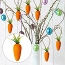 10pcs Easter DIY Flocking Carrot Kindergarten Color Simulation Gifts Carrot O7B6