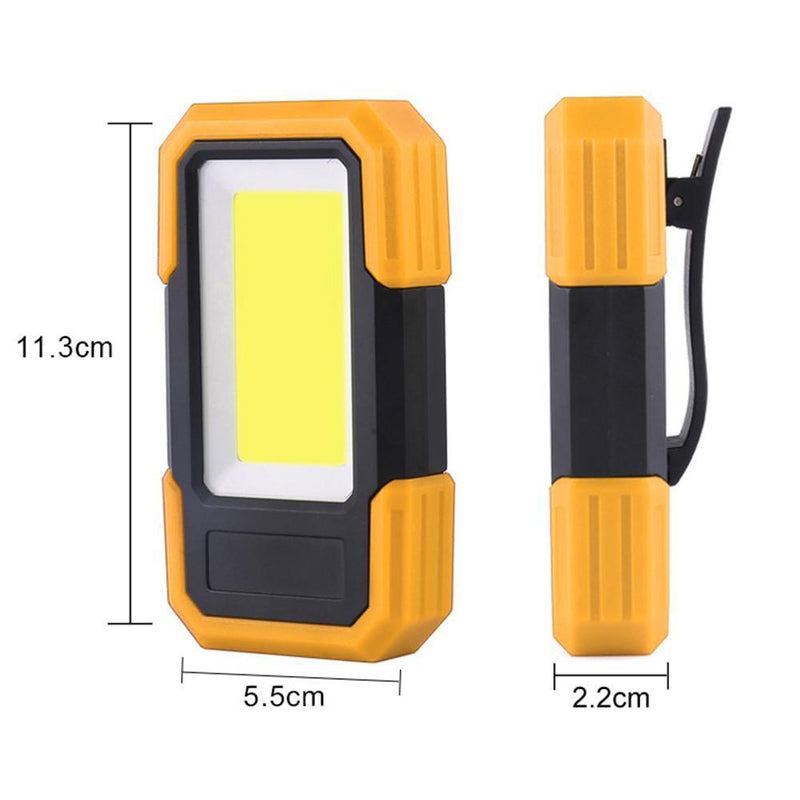 Outdoor COB Work Light USB Rechargeable Maintenance Emergency Lamp (Yellow)