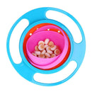 Novelty 360 Rotary Gyro Umbrella Spill-Proof Children Balance Bowl (Blue)