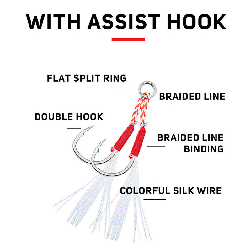 5x 11cm 22g Octopus Soft Fishing Lures Jig Hook Artificial Wobbler Bait (F)