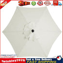 Sunshade Umbrella Cover Outdoor Garden UV Sun Cloth (White 3 meter 6 bone) Newly