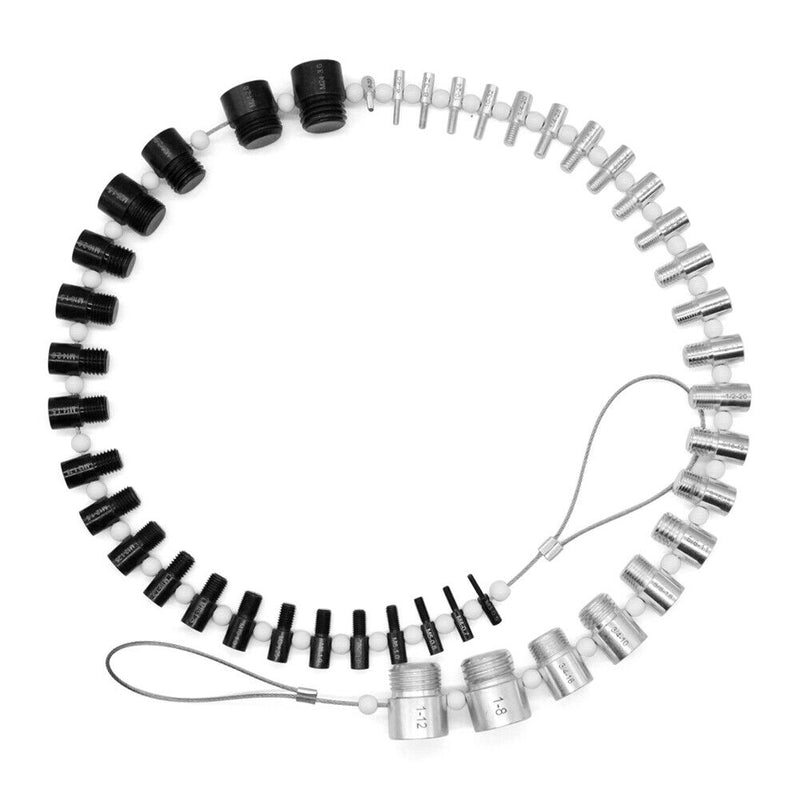 Thread Checker Inch & Metric Nut & Bolt Thread Checker Inspection Measuring