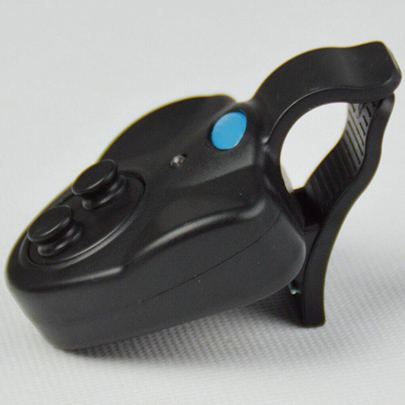 LED Light Fishing Bite Alarm Electronic Buzzer on Fishing Rod Alert (Black)