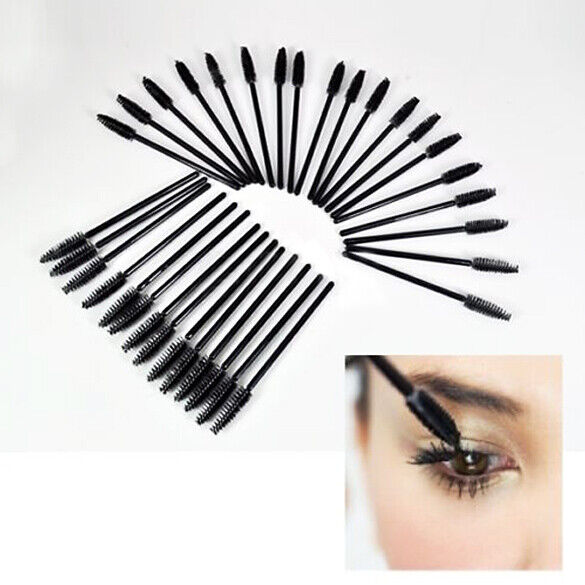 100PCS Disposable Eyelash Brush Eyelash Rod Applicator Spoolers Constitution