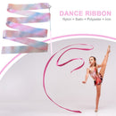 Flashing Glitter Dance Ribbon Rhythmic Art Gymnastics Ballet Twirling Rod Stick
