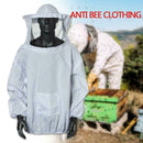 Beekeeper Beekeeping Jacket Protective Veil Smock Bee Clothes Equipment L4Q0