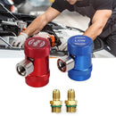Refrigerant Adapters Conversion Kit Car Air Conditioner Quick Connector