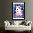 Cute Cat 5D Diamond Painting Embroidery DIY Cross Stitch Craft Home Decor