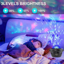 1X LED Galaxy Star Moon Cloud Projector Night Light Wave Lamp Starry Remot A9T6