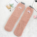Christmas gift Thick Thickening Coral Velvet Socks Sleep Bed Sock Embroidery