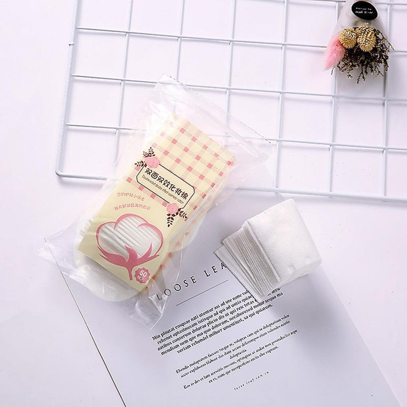 50pcs Cosmetic Cotton Pads Mild Cleaning Face Nail Remover Makeup Skin Care T