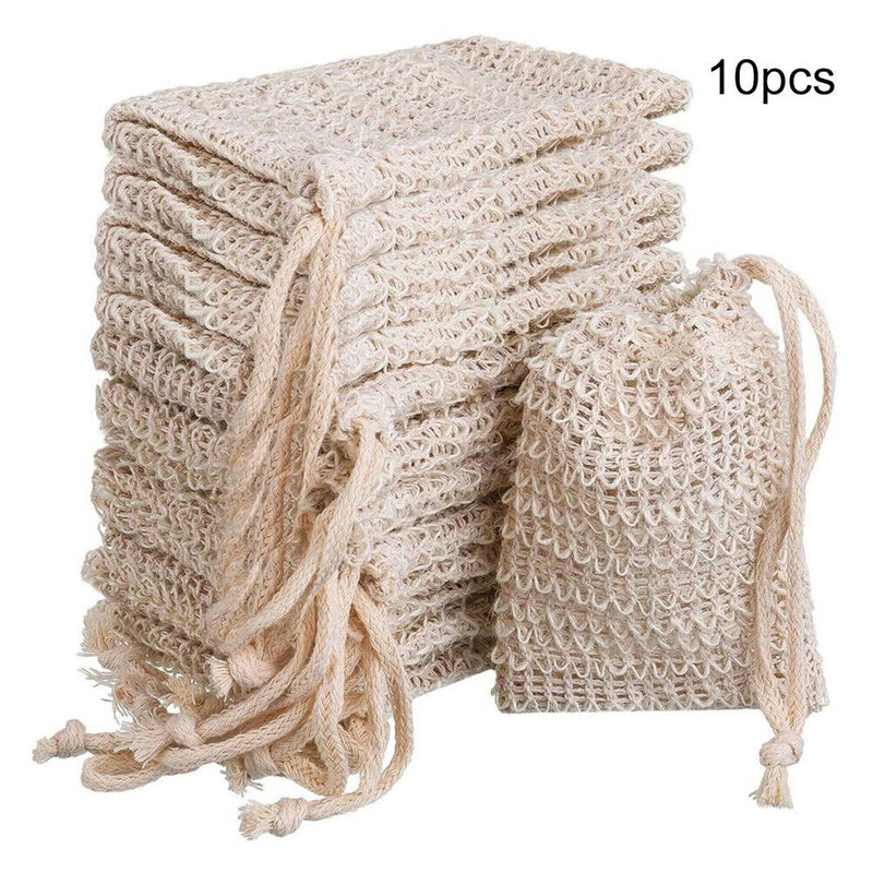 10pcs Easy Soap Foam Maker Drawstring Bubble Net Bath Cleaning Soap Storage Bag