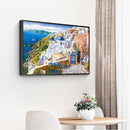 Painting By Numbers DIY Drawing Coastal Town Hand Painted Oil Canvas Kit Craf