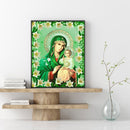 5D DIY Diamond Painting Virgin and Girl Full Round Drill Craft Mosaic Rhinest