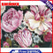 Peonies in Bloom Oil Paint By Numbers DIY Handpainted on Canvas Home Decorations