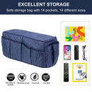 Armchair Caddy Sofa Armrest Organizer with 14 Pockets Storage for Magazine