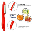 ANTI-SLIP Peeler Potato Vegetable Fruit Food Slicer Cutter Hot Kitchen C A F7P1