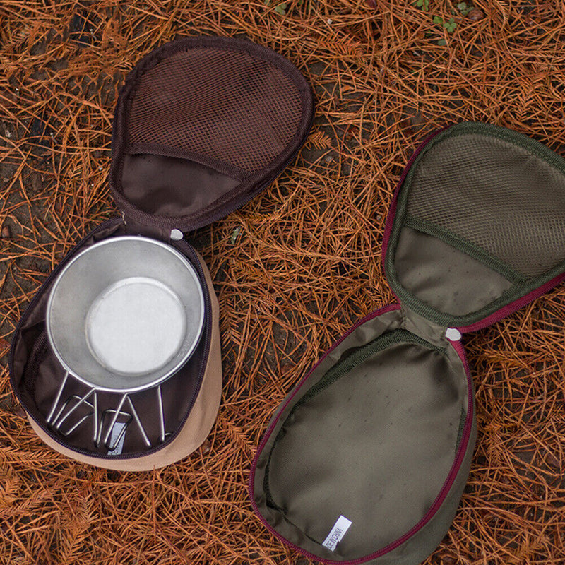 Outdoor Camping Plate Bowl Storage Bag Carry Organizer for Hiking Travel Picn