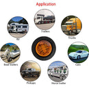 5pcs 12V-24V 3 SMD LEDs Trailer Side Marker Lights Clearance Light (Orange)