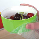 4X Set Reusable Silicon Wraps Cover Stretch and Fresh V5 2019 Kitchen Food S6X2
