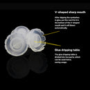 100pcs Eyelash Bloom Cup Diameter 16mm Glue Cup Premium Plastic for Beauty Salon