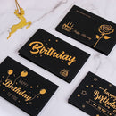 Black Business Activity Greeting Card Happy Birthday Gift Envelope Wish Card
