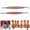 2pcs 4 Heads Woodwork Sculpture Tools Stainless Steel Ceramic Shaper Carver