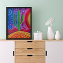 Diamond 5D Sunset Cactus Full Special Drill Rhinestone Picture