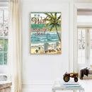 5D Diamond Painting DIY Beach Coconut Tree Full Round Drill Wall Decor Crafts