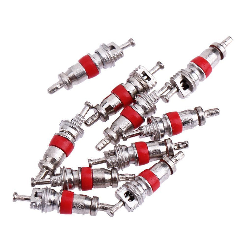 10pcs Tyre Valve Cores w/ Remover Tool for Schrader Car Bike Motorcycle