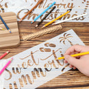 Word Stencils Welcome Theme Signs Four Season Pattern Festival Ornament
