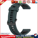 20mm Watch Band for Huawei Watch GT3 42mm Silicone Strap (Green Black) Newly