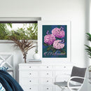 HandPainted Oil Paint Kill Time Picture Colouring Artcraft Hydrangea Flower
